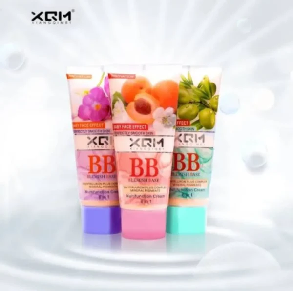 Original XQM BB Cream Green Olives Blemish Base Peach Multifunction 6 in 1 baby face foundation - Image 2