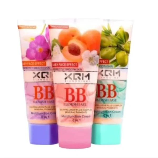 Original XQM BB Cream Green Olives Blemish Base Peach Multifunction 6 in 1 baby face foundation - Image 4